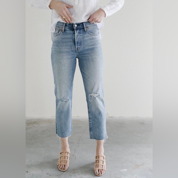 Levi's Wedgie Straight‎ Fit Jeans in Two Minds 27 - Picture 1 of 8